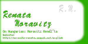 renata moravitz business card